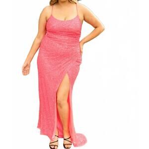 NEW PRIMAVERA the veda gown in hot pink